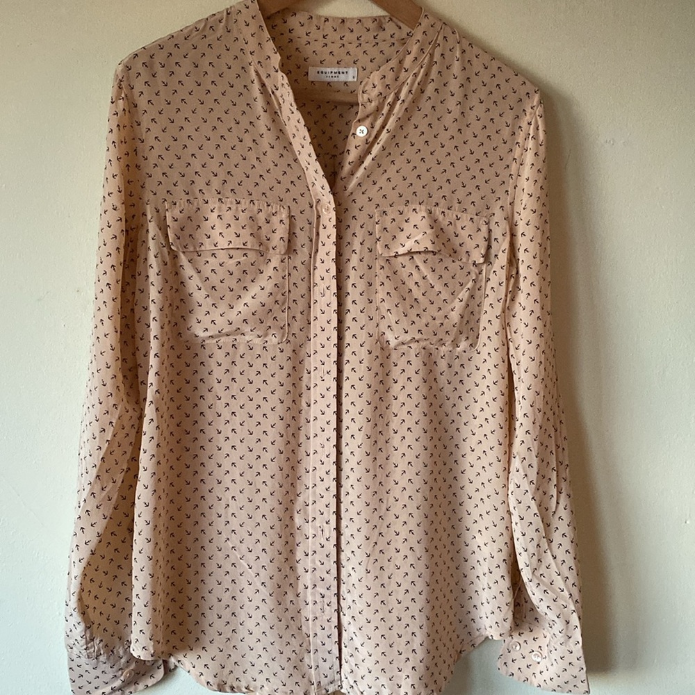Equipment Essential Silk Shirt Womens Size Small